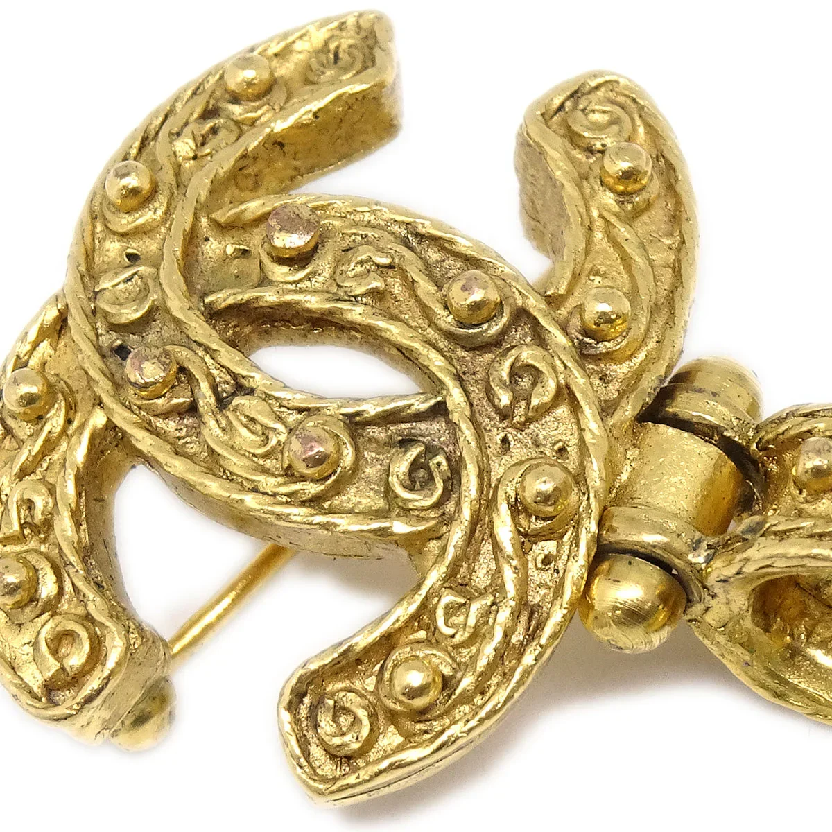Chanel Gripoix Brooch Pin Gold 94A - Image 3