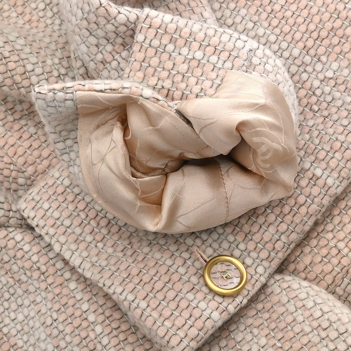 Chanel 2001 Single Breasted Coat Pink #38 - Image 10