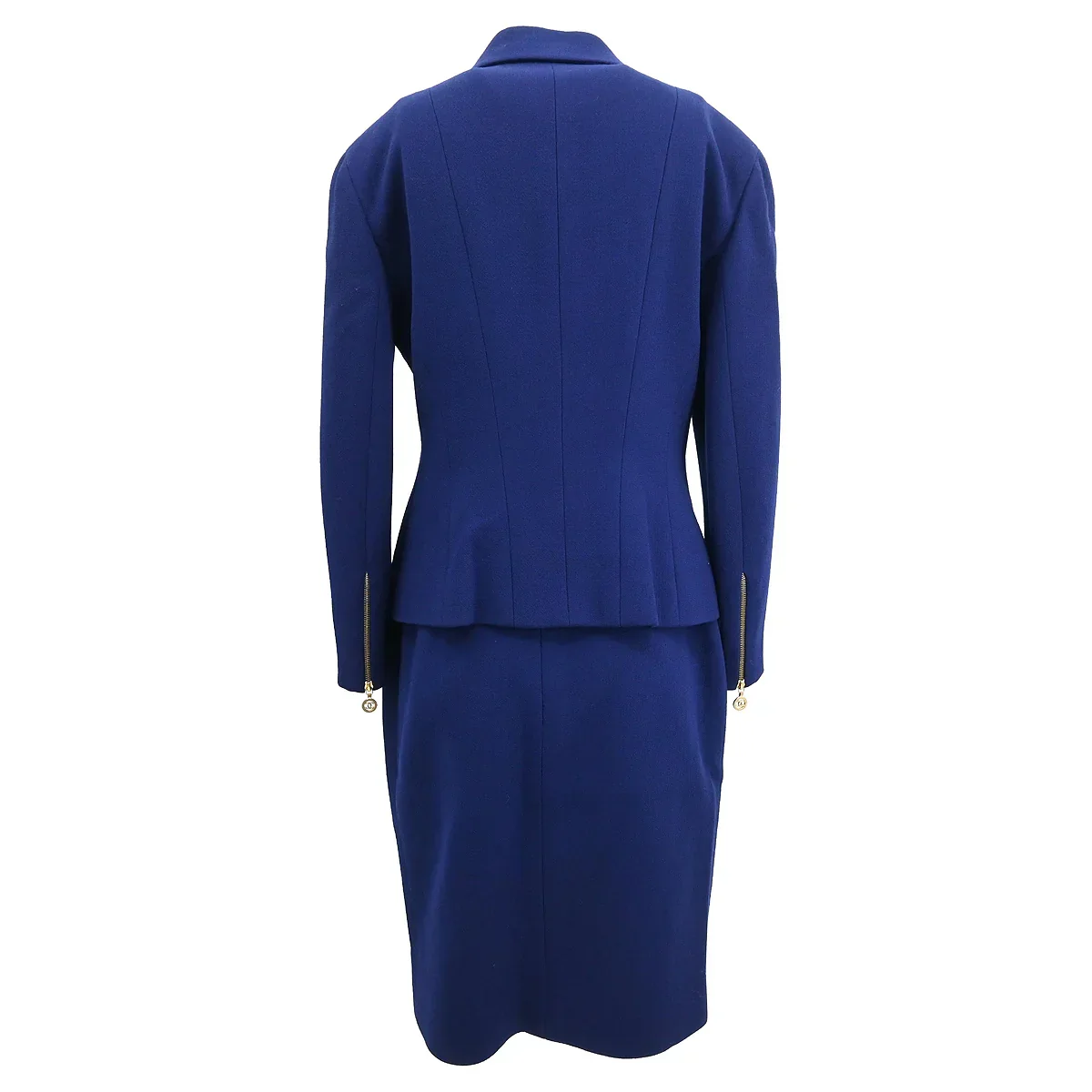 Chanel Setup Suit Jacket Skirt Navy 29 #44 - Image 2
