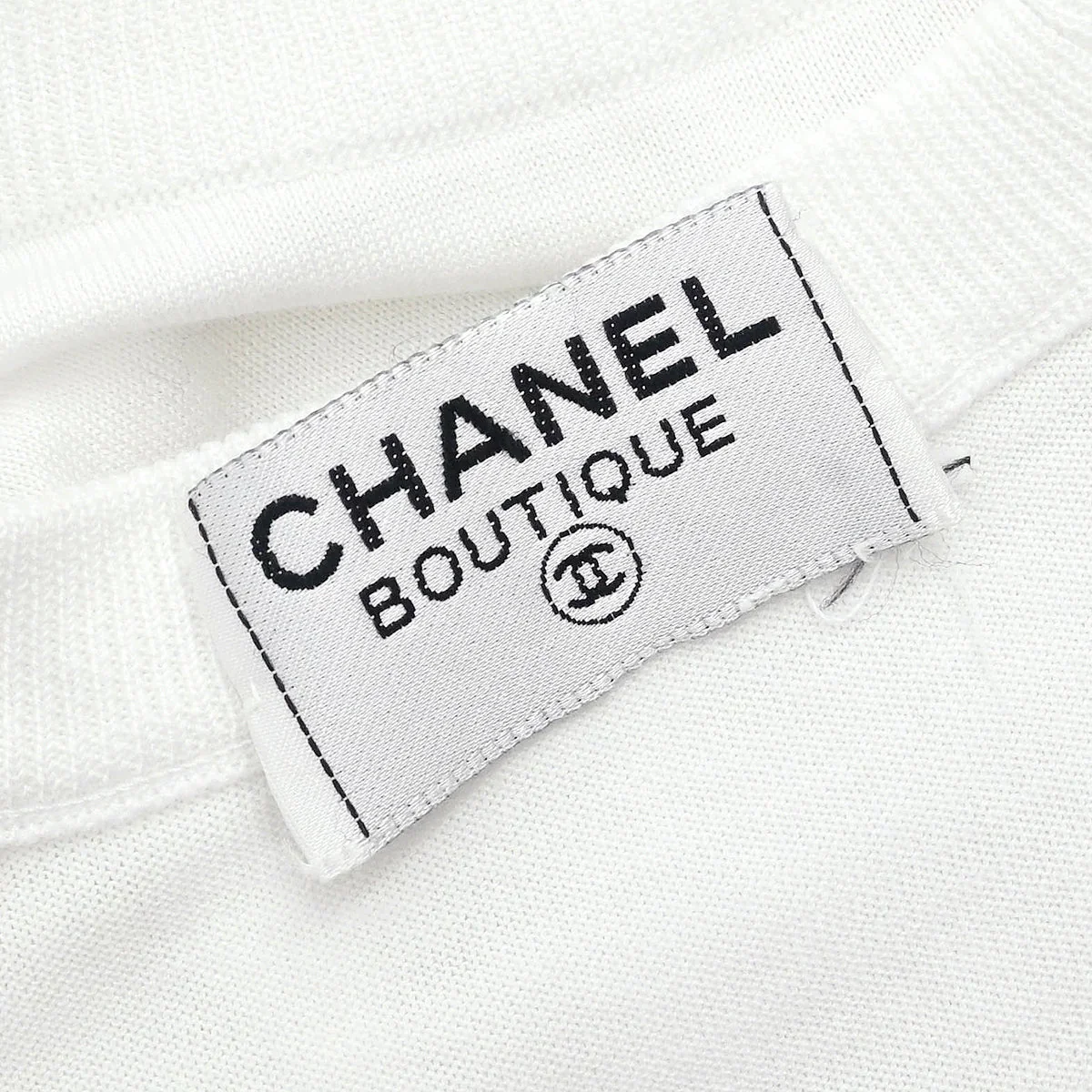 Chanel Short Sleeve Top White - Image 10