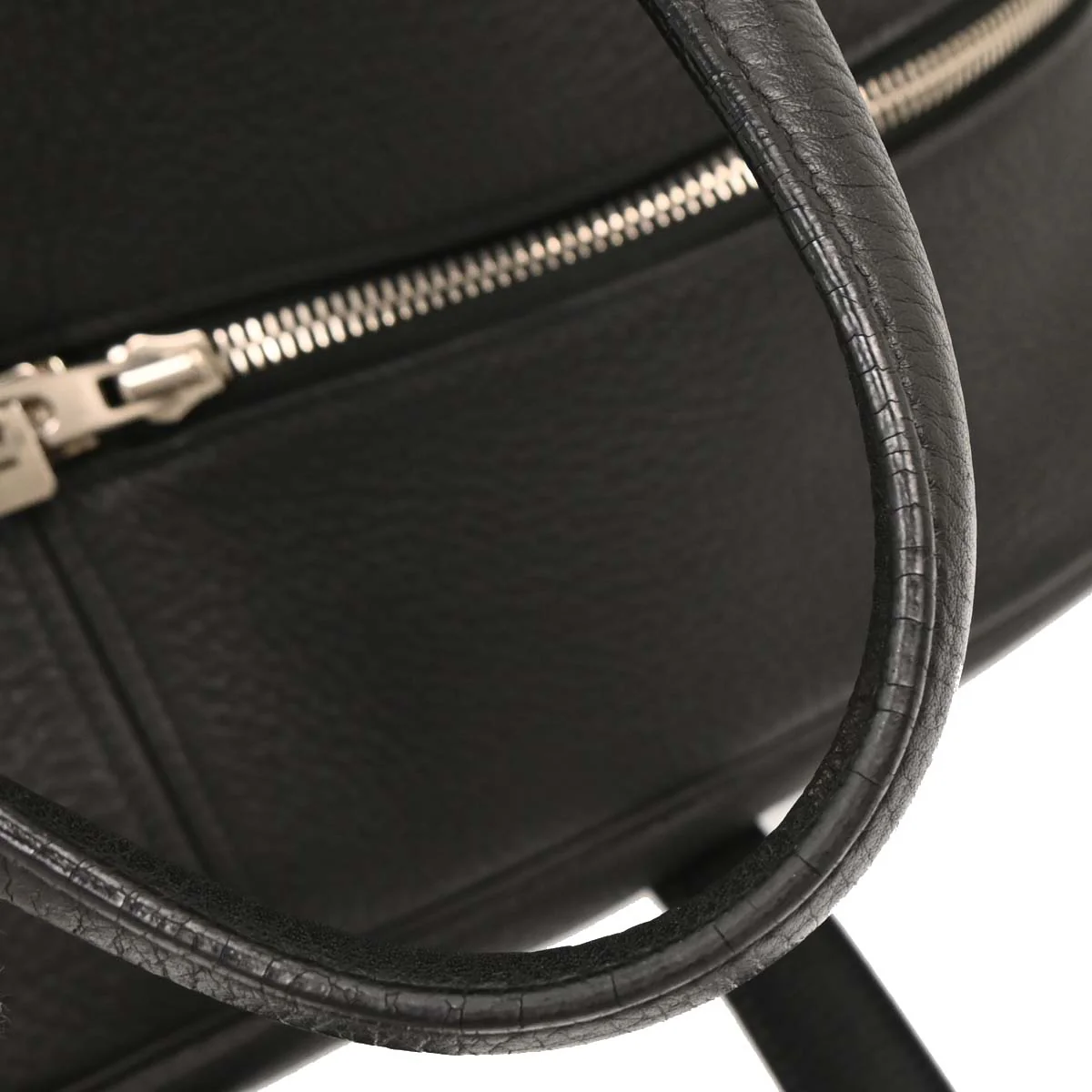 Hermes Black Taurillon Clemence Victoria 43 Handbag - Image 6