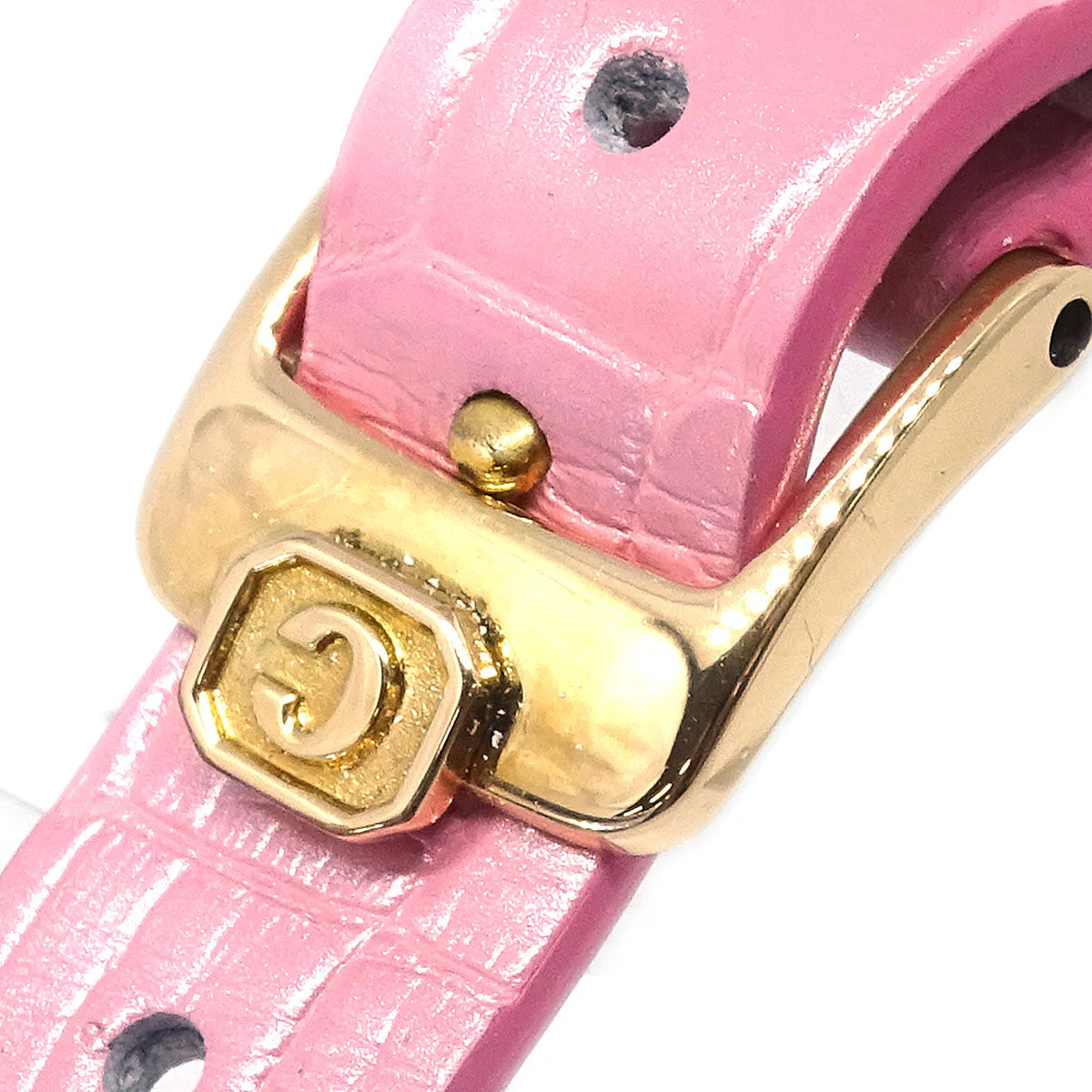 Chopard * Happy Diamonds Ref.20/3957-24 Quartz Watch 18KYG Crocodile - Image 5