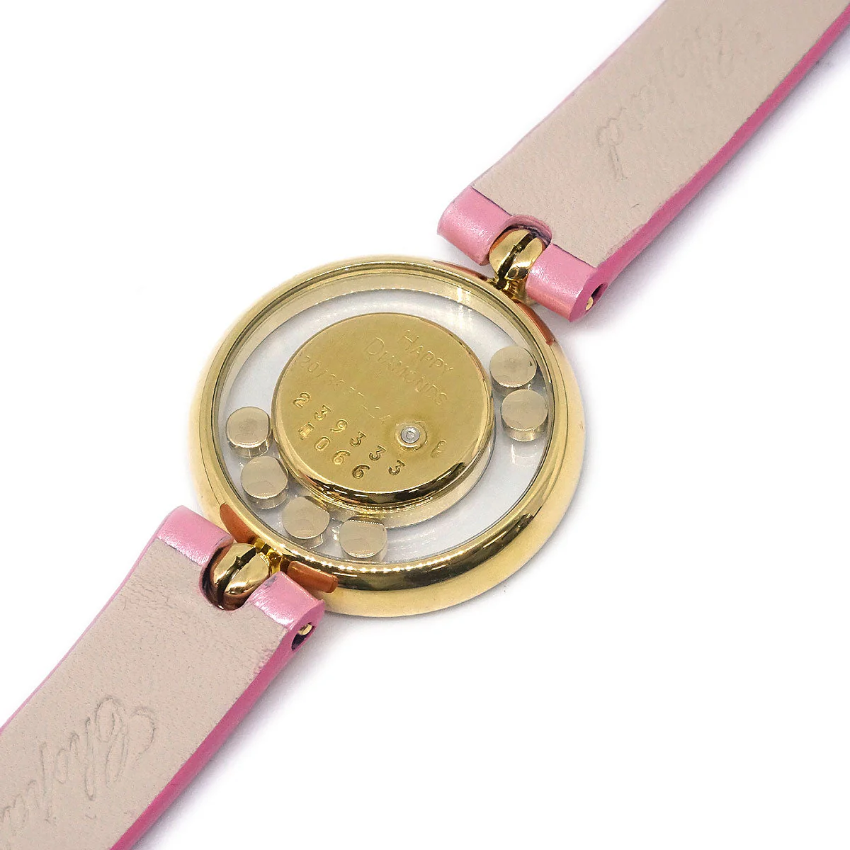 Chopard * Happy Diamonds Ref.20/3957-24 Quartz Watch 18KYG Crocodile - Image 6