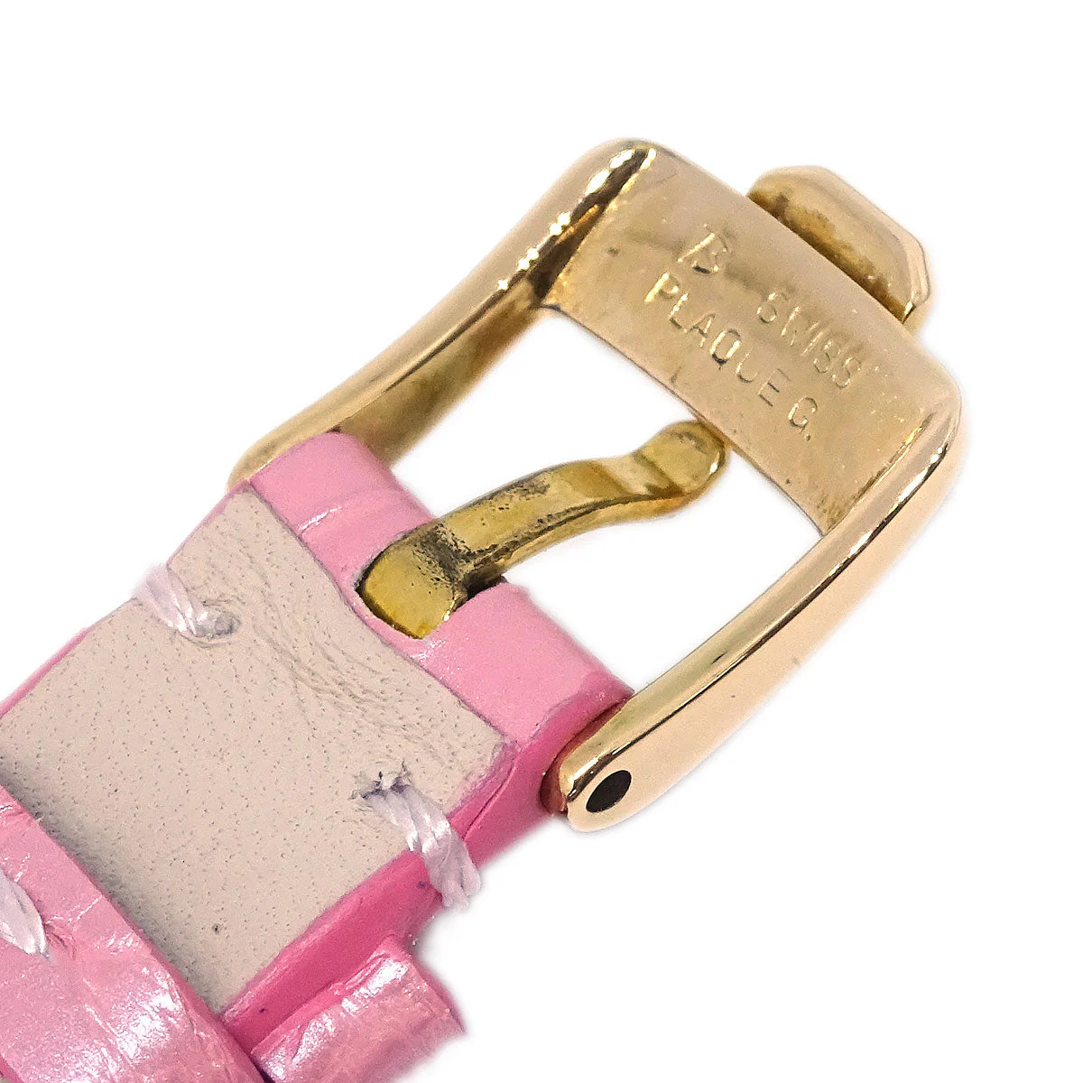 Chopard * Happy Diamonds Ref.20/3957-24 Quartz Watch 18KYG Crocodile - Image 7