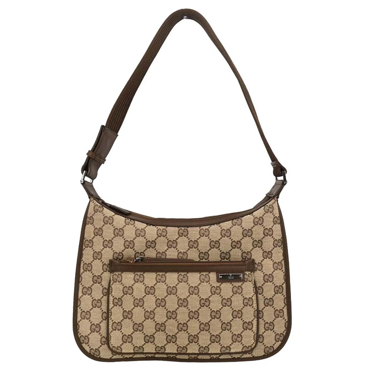 Gucci Beige Canvas GG Hobo Handbag