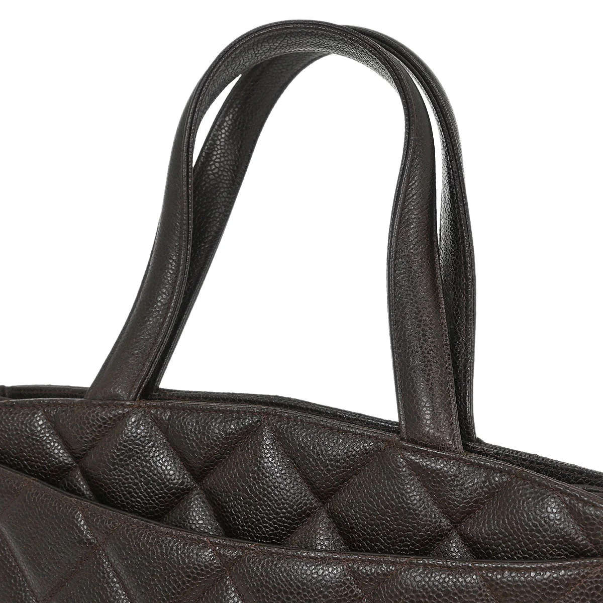 Chanel 1994-1996 Brown Calfskin Tote Handbag - Image 5