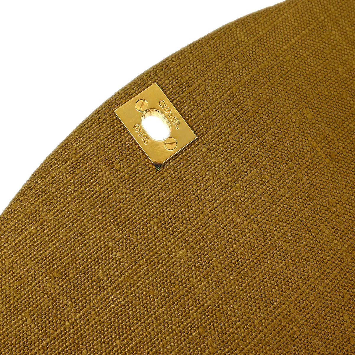 Chanel Brown Linen Small Diana Shoulder Bag - Image 10