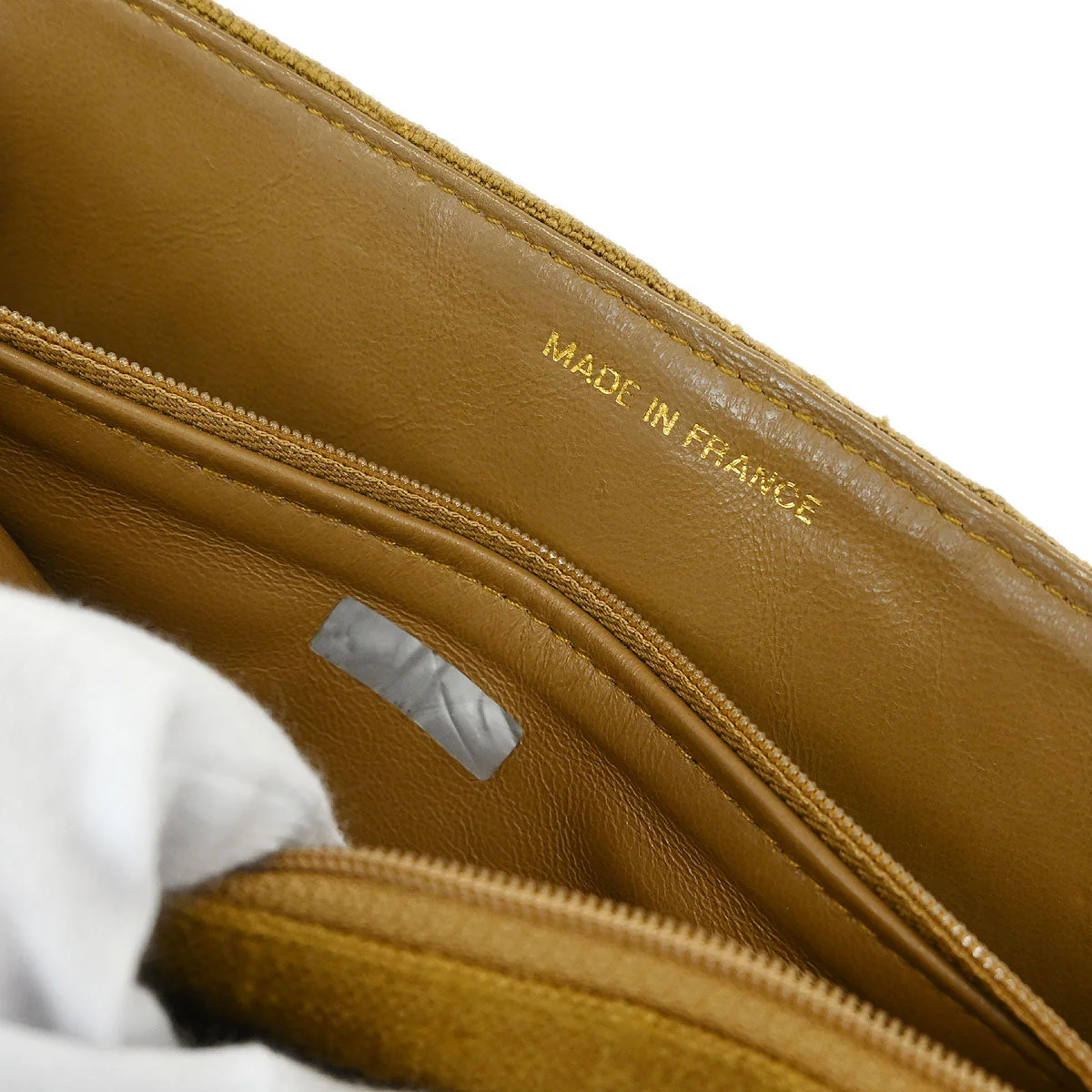 Chanel Brown Linen Small Diana Shoulder Bag - Image 8