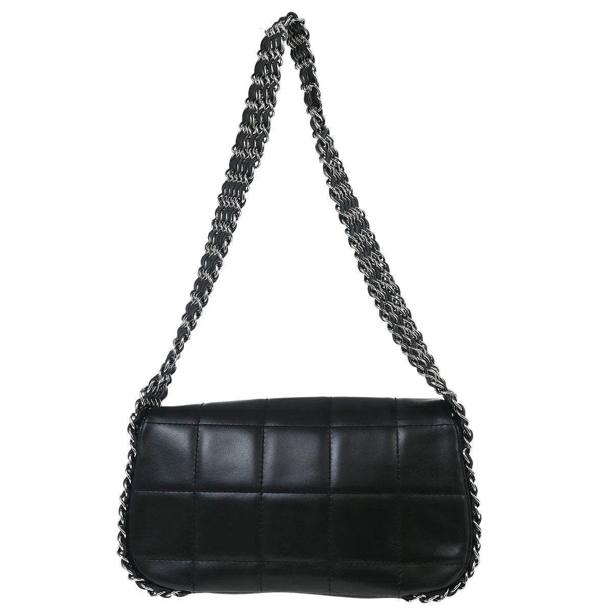 Chanel 2003-2004 Black Lambskin Handbag - Image 2