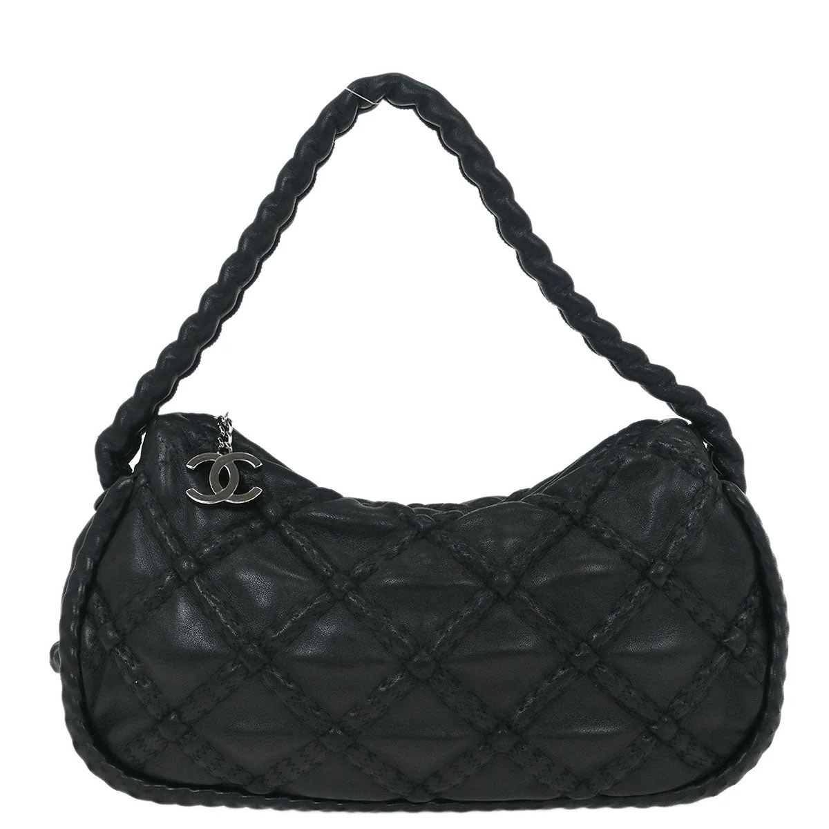 Chanel 2006-2008 Black Lambskin Handbag