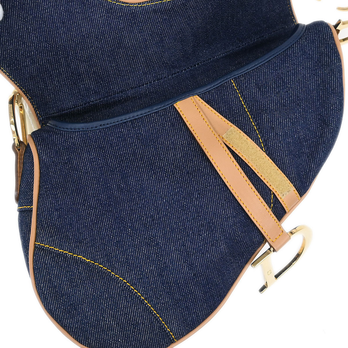Christian Dior Indigo Denim Saddle Handbag - Image 7