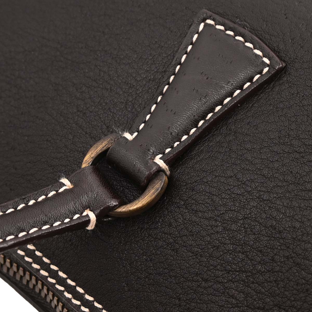 Salvatore Ferragamo Brown Leather Handbag - Image 5