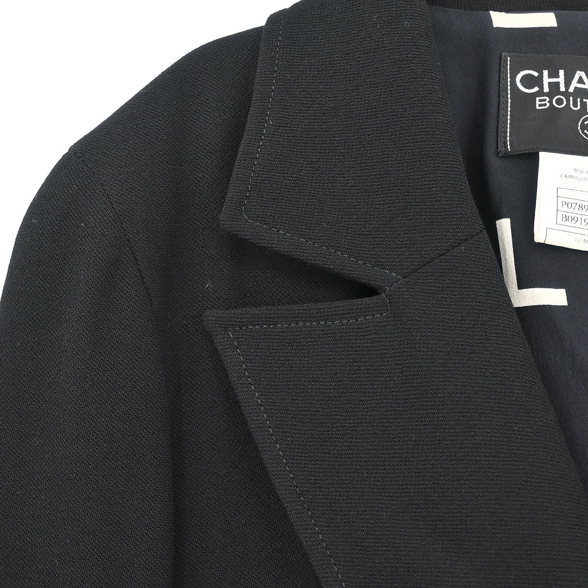 Chanel 1997 Double Breasted Jacket Black #38 - Image 4