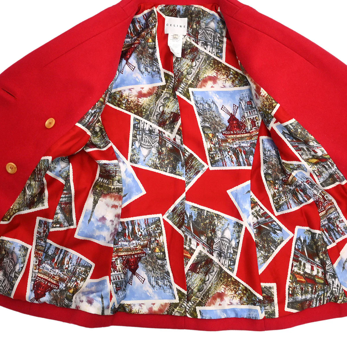 Celine Coat Red #40 - Image 8
