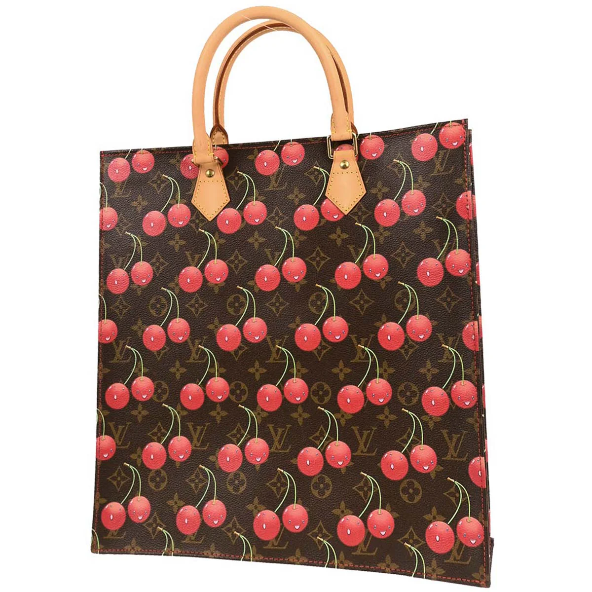 Louis Vuitton 2005 Monogram Cherry Sac Plat Tote Handbag M95010 - Image 2