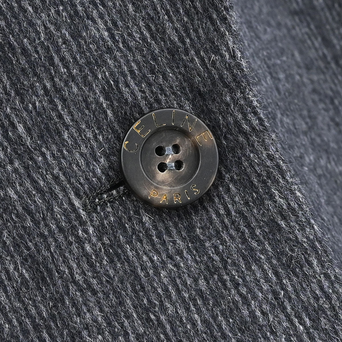 Celine Setup Suit Jacket Skirt Gray #38 - Image 4