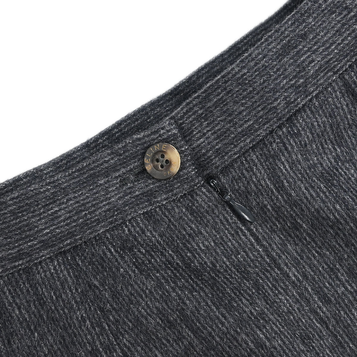 Celine Setup Suit Jacket Skirt Gray #38 - Image 9