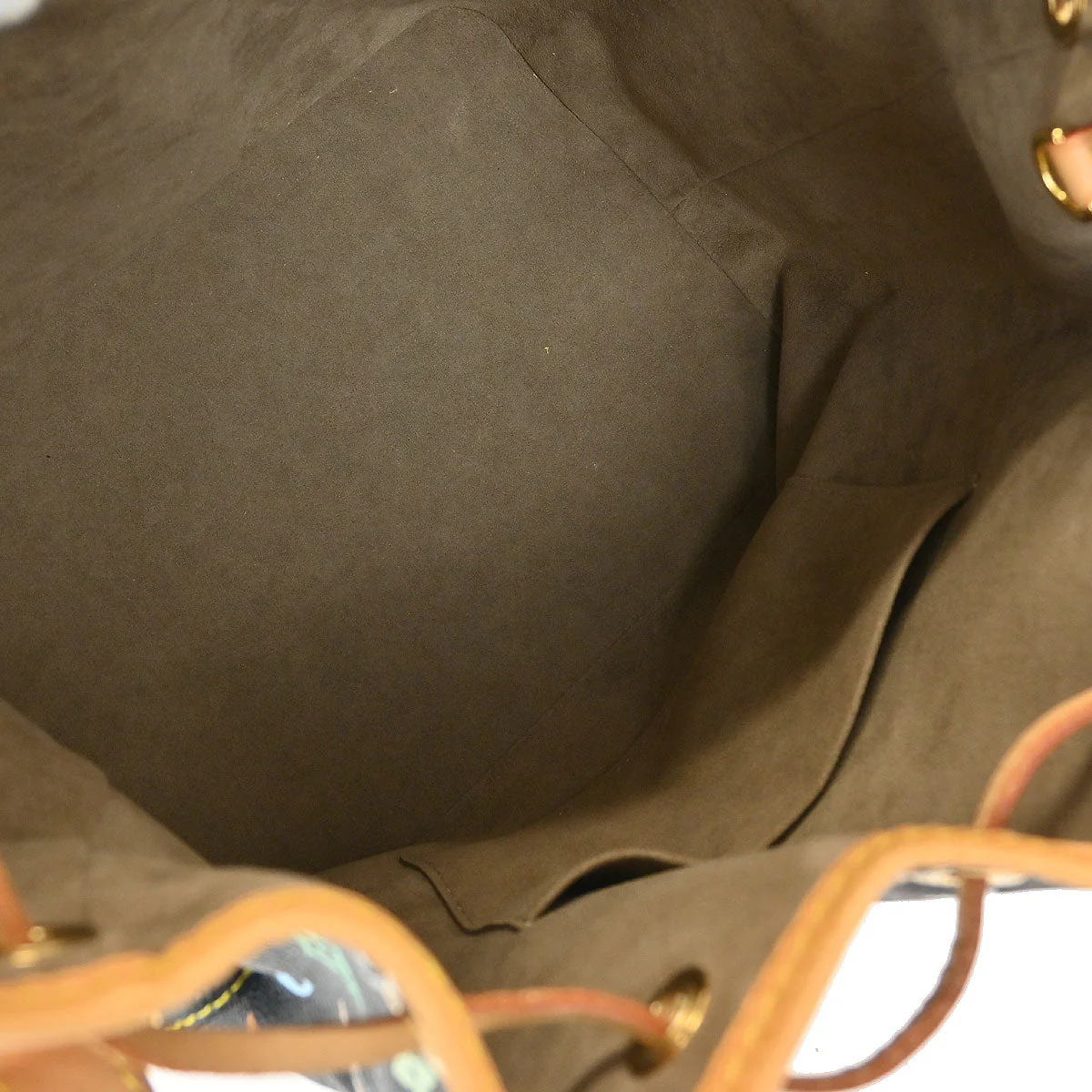 Louis Vuitton Black Monogram Multicolor Petite Noe Handbag M42230 - Image 7