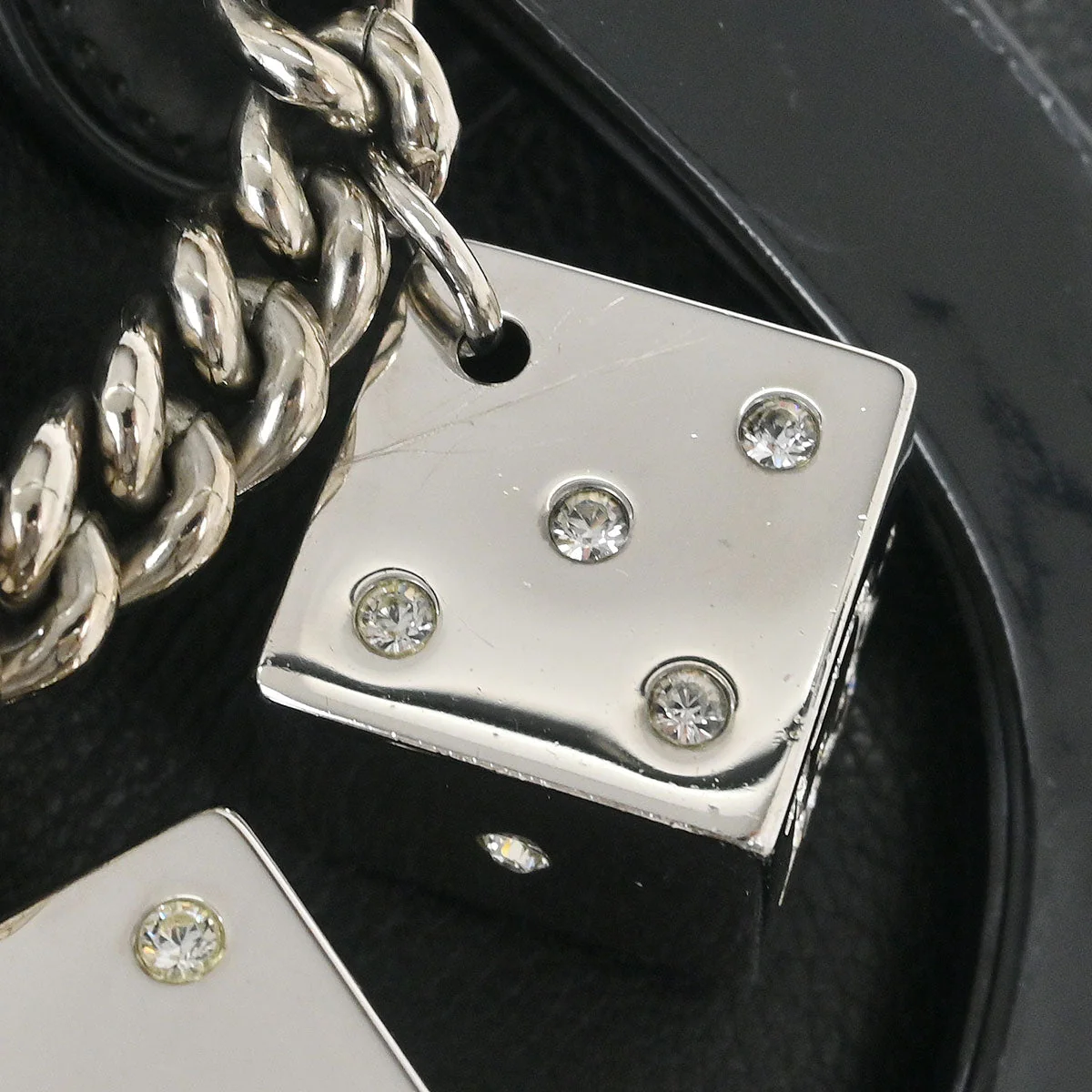 Christian Dior Black Gambler Dice Handbag - Image 10