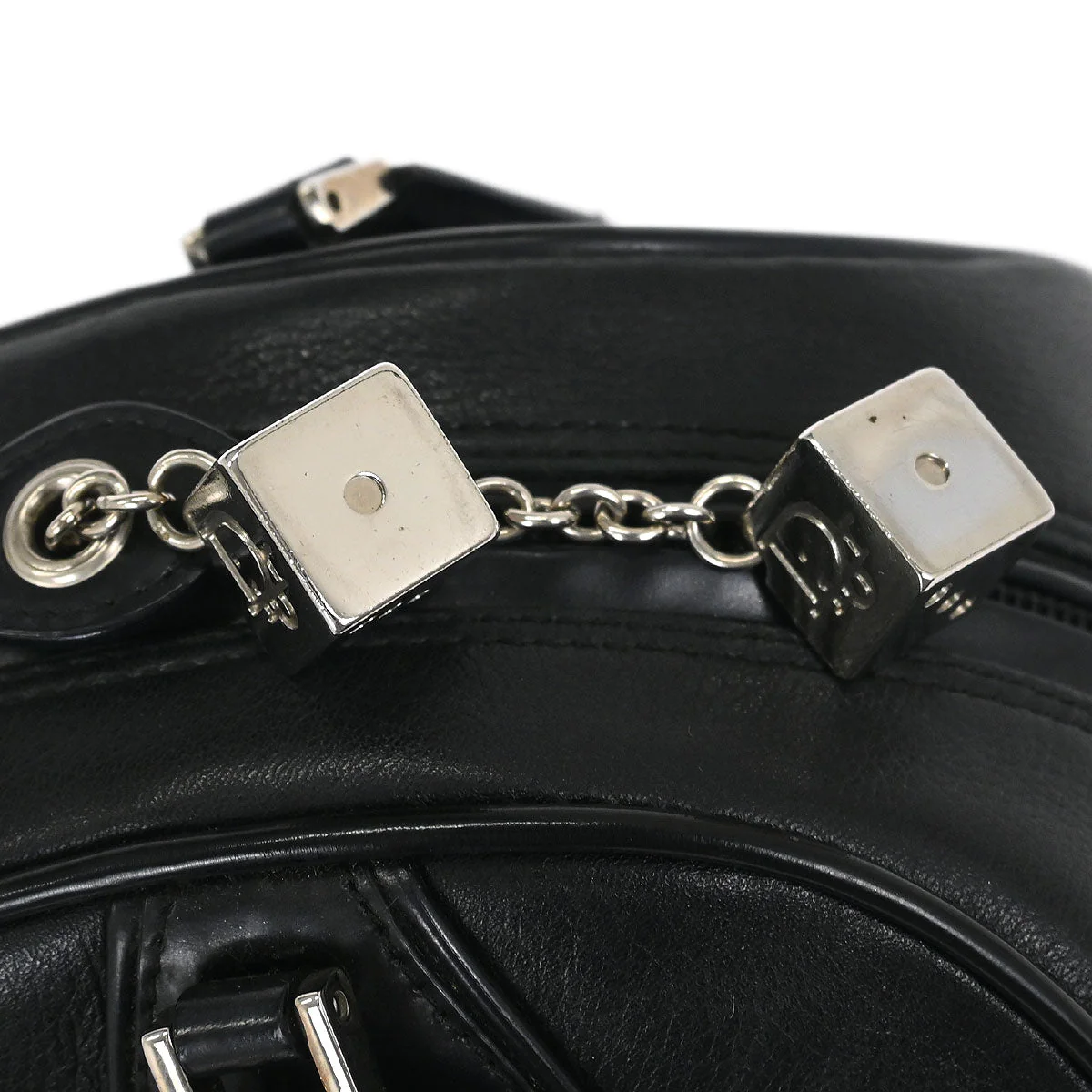 Christian Dior Black Gambler Dice Handbag - Image 7