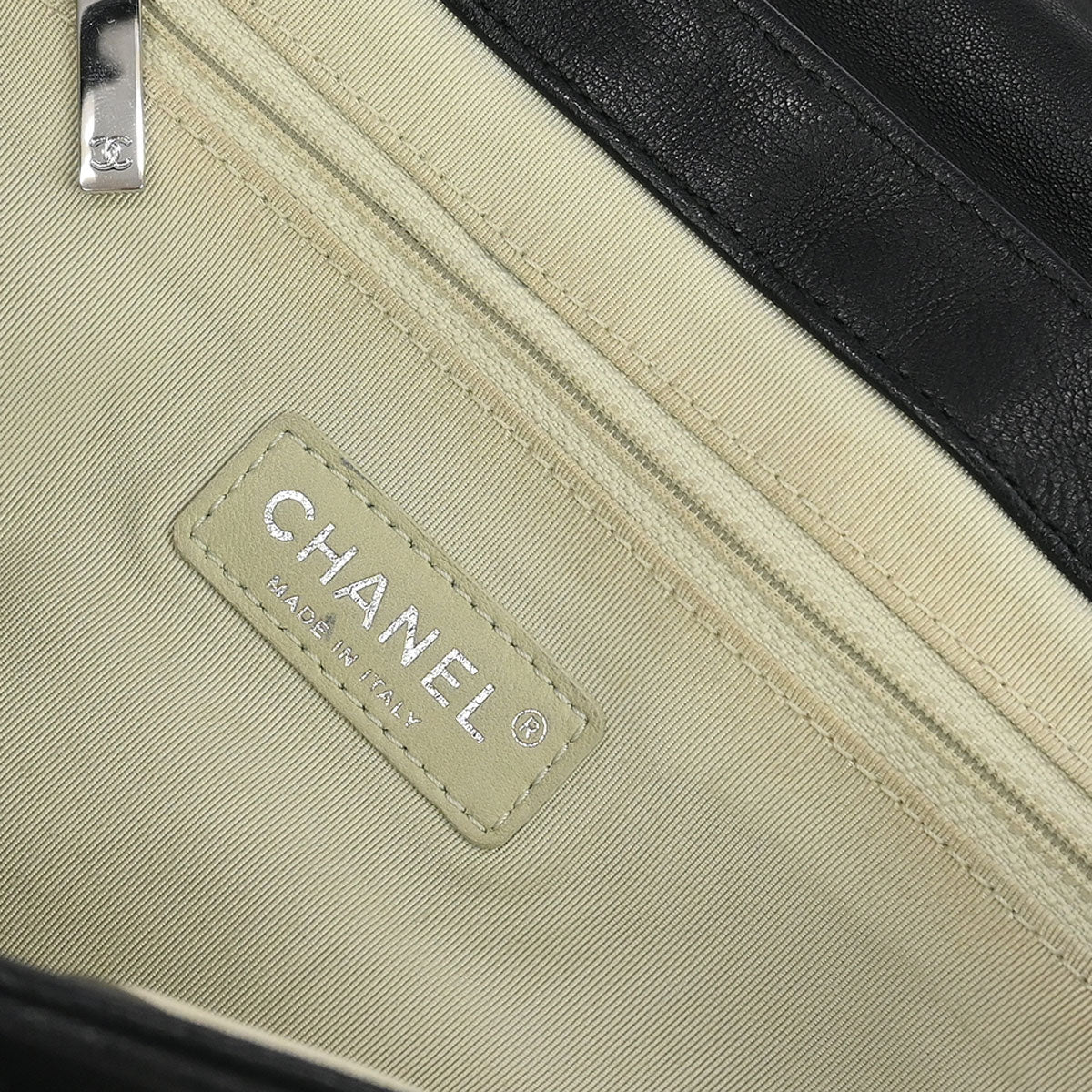 Chanel 2011 Black Calfskin Chain Around Shoulder Bag - Image 9