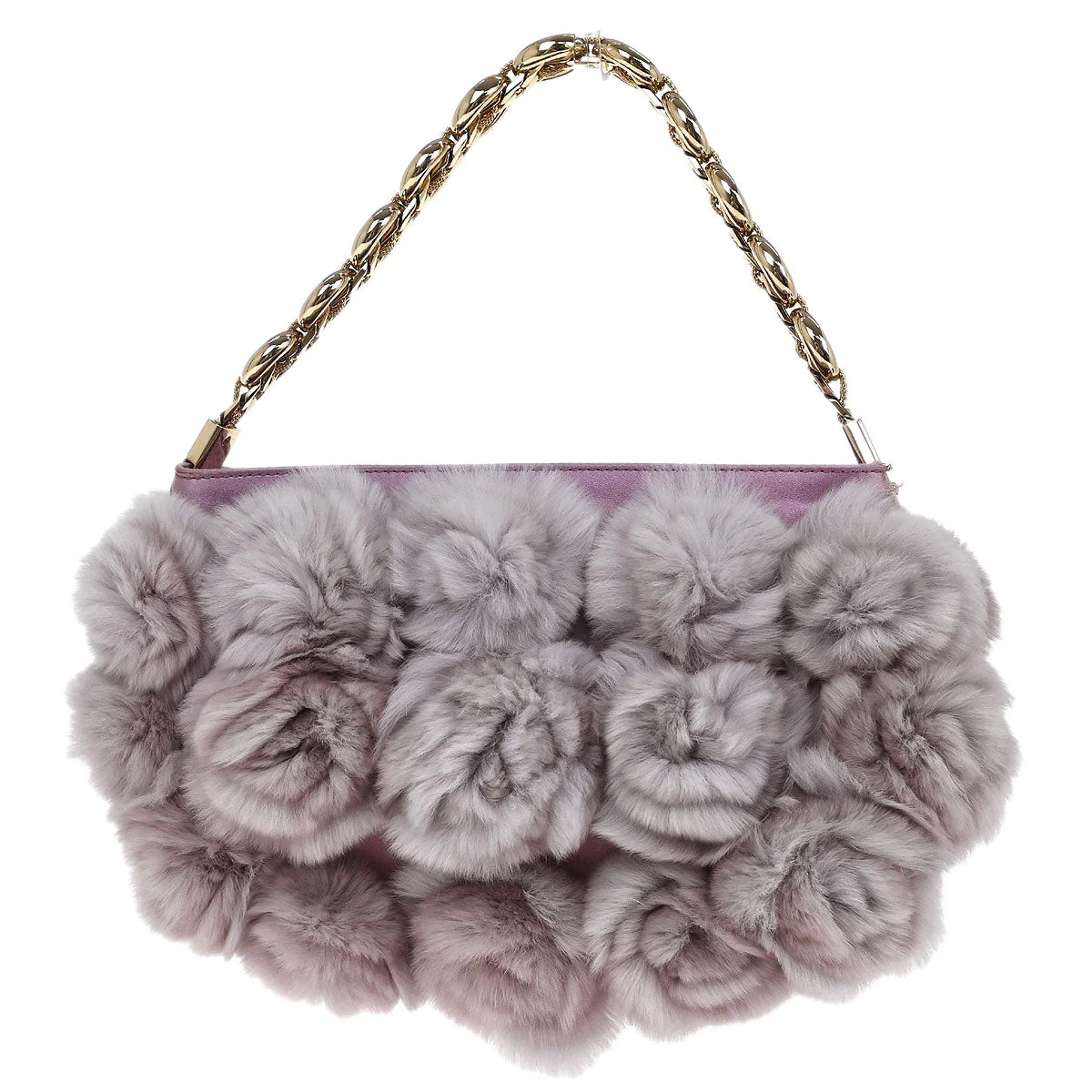 Christian Dior * Purple Fur Handbag - Image 2
