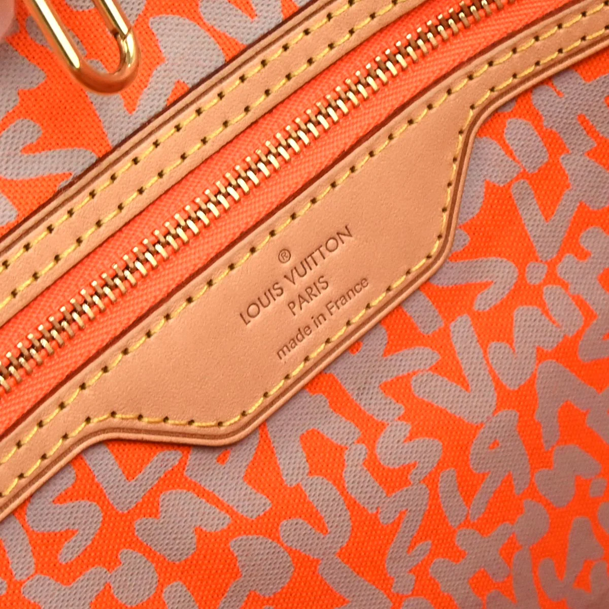 Louis Vuitton 2009 Orange Monogram Neverfull GM Tote Bag M93702 - Image 9