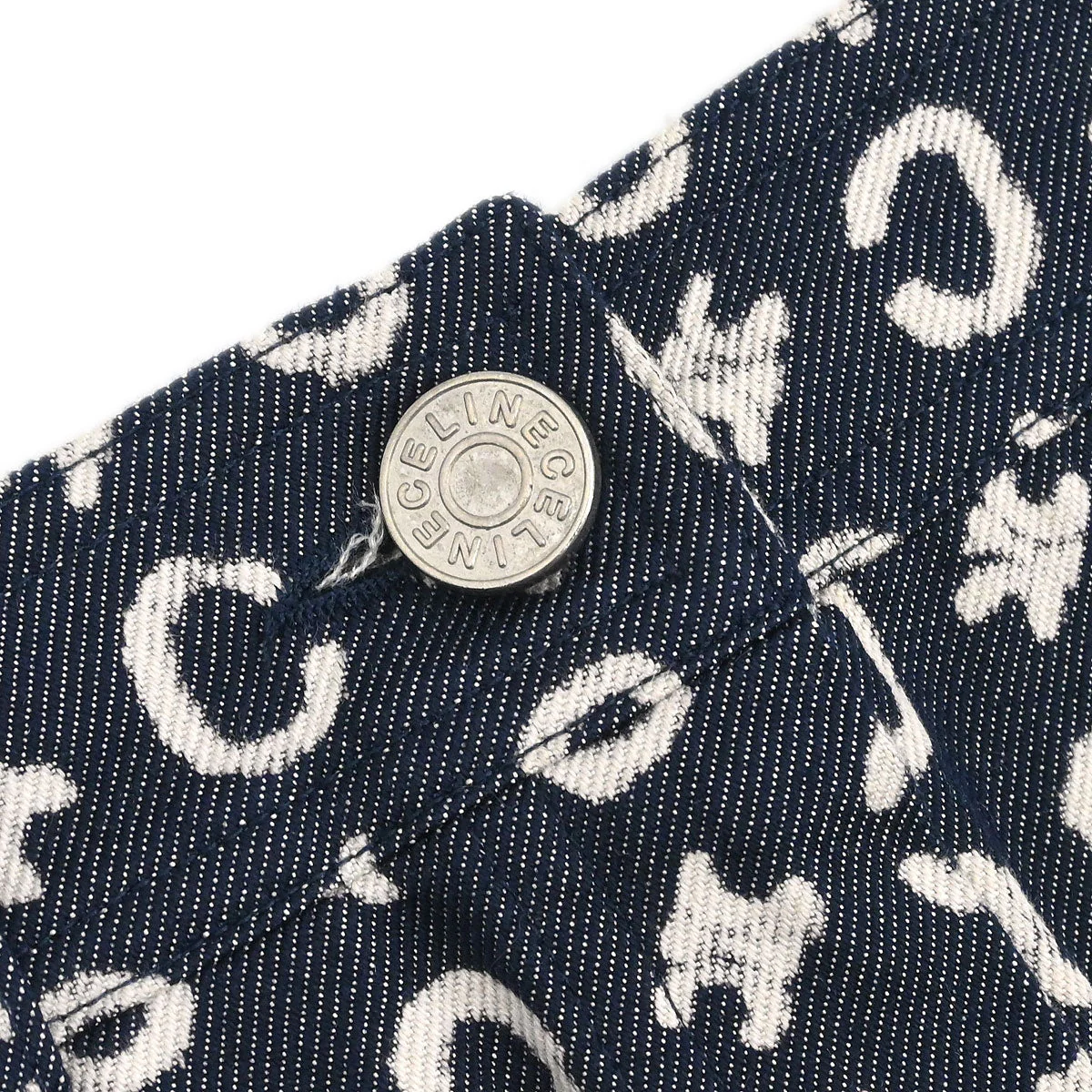 Celine Skirt Macadam Denim Indigo #34 - Image 3