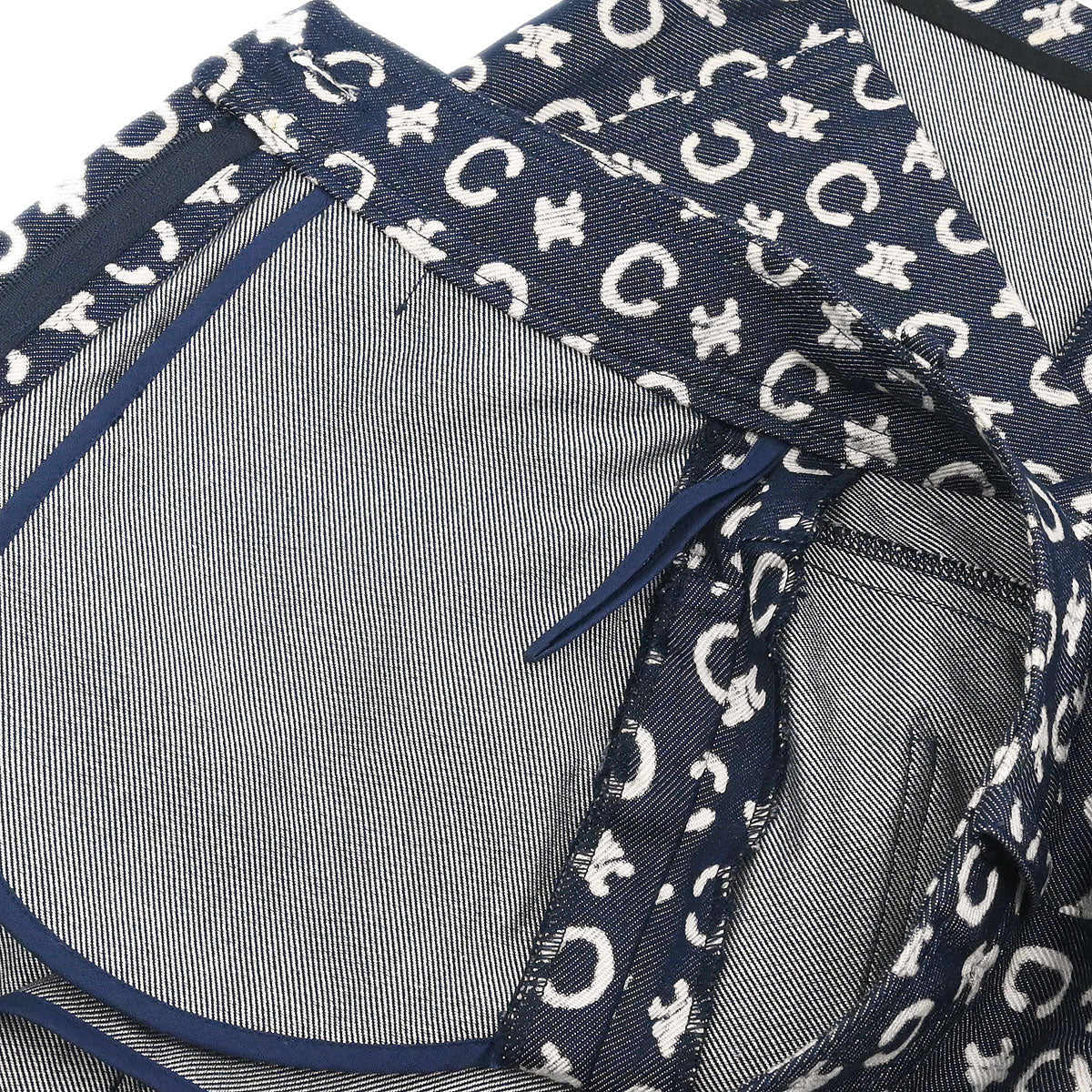 Celine Skirt Macadam Denim Indigo #34 - Image 8