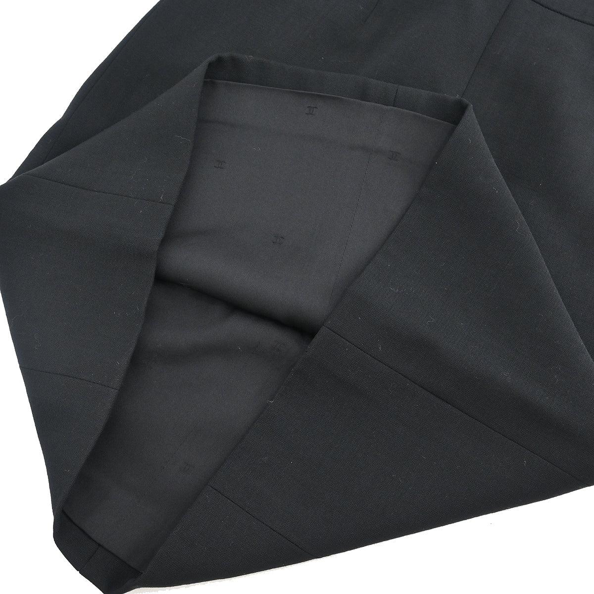 Chanel 1996 Setup Suit Jacket Skirt Black #40 - Image 8