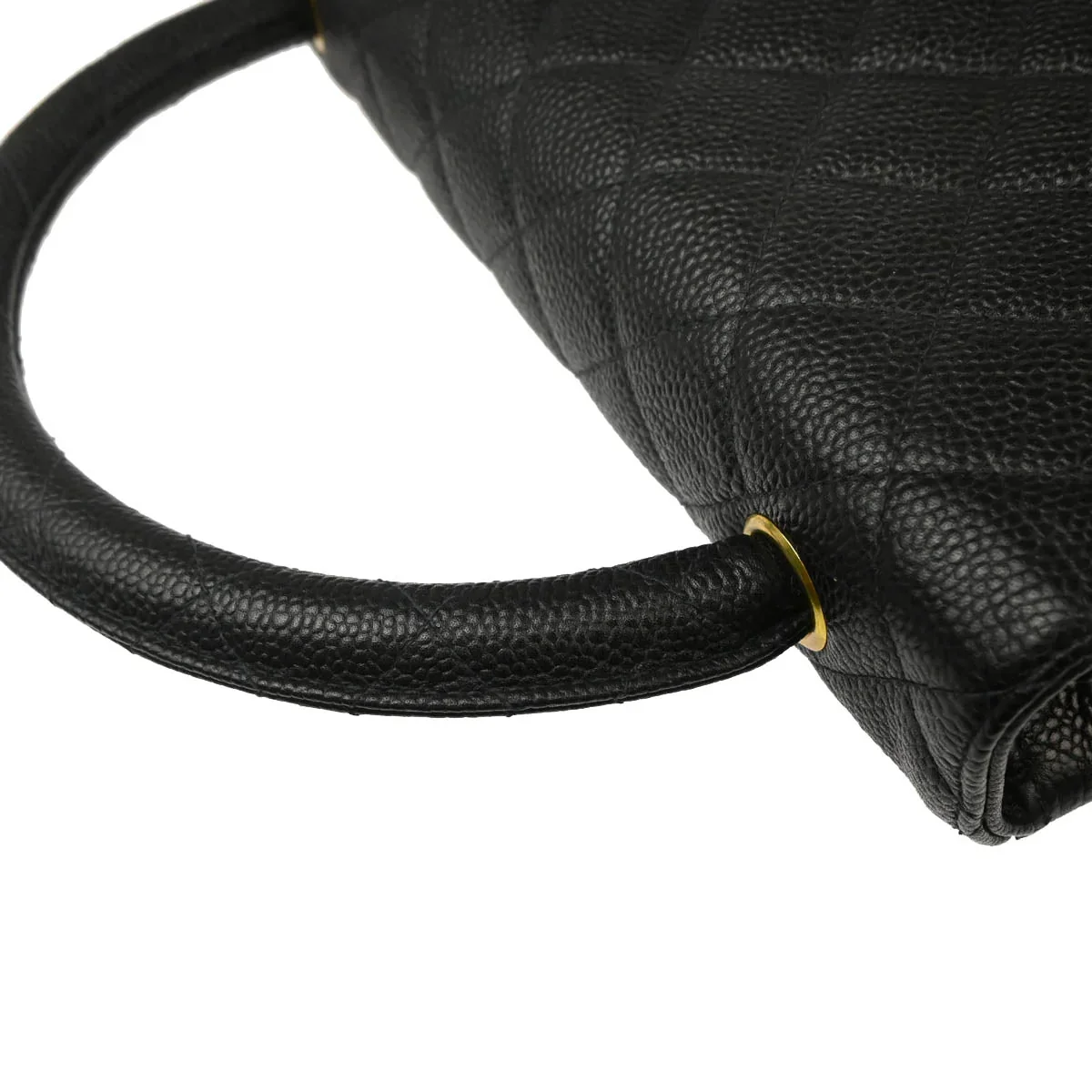Chanel 1996-1997 Black Caviar Handbag - Image 7