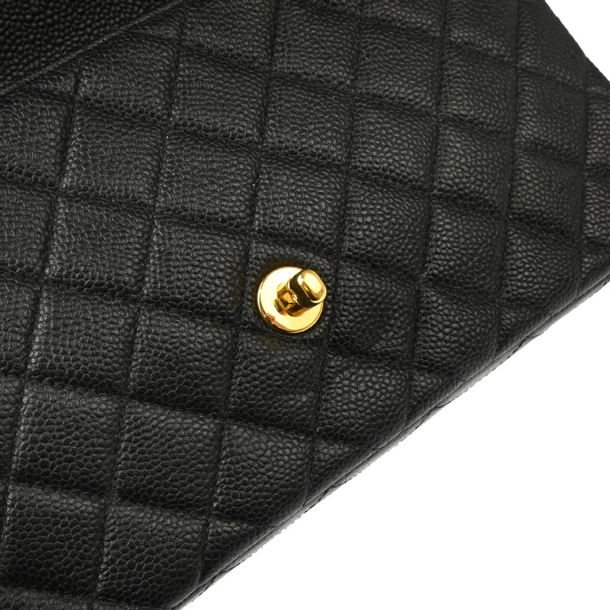 Chanel 1996-1997 Black Caviar Handbag - Image 9