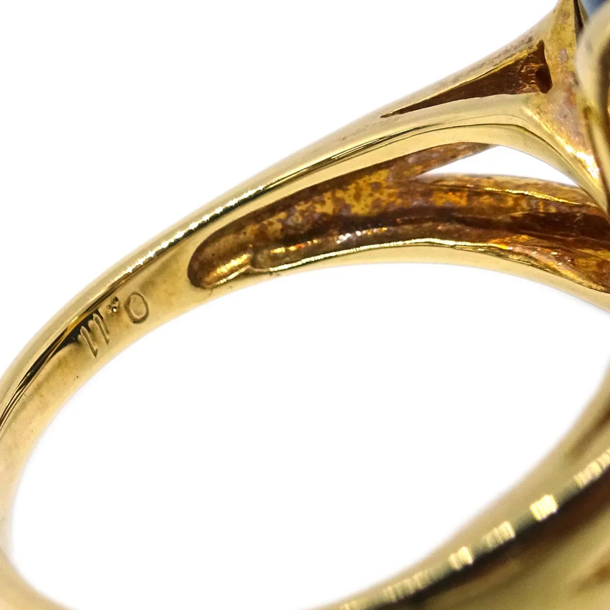 Ring 18K Onyx Diamond Gold #52 - Image 3