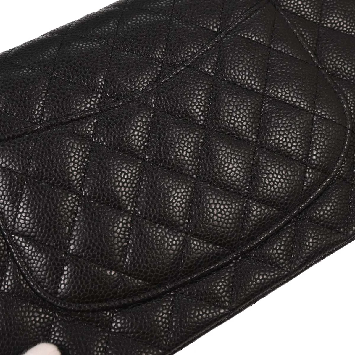 Chanel 2008-2009 Black Calfskin Medium Classic Double Flap Shoulder Bag - Image 4