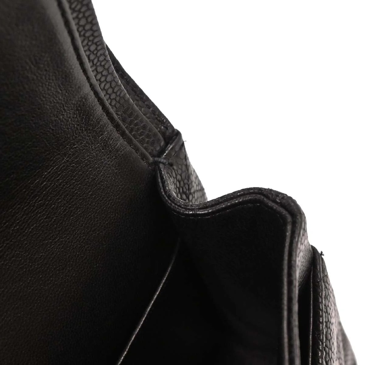 Chanel 2008-2009 Black Calfskin Medium Classic Double Flap Shoulder Bag - Image 9
