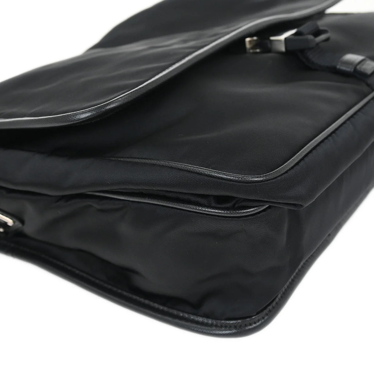 Prada Black Nylon Shoulder Bag - Image 3