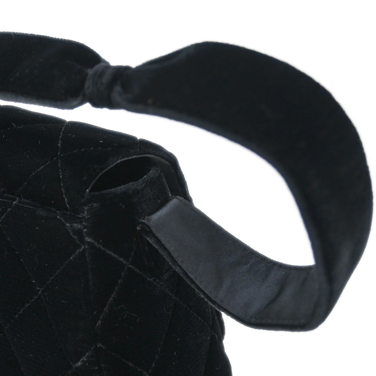 Chanel 1996-1997 Black Velvet Handbag - Image 5