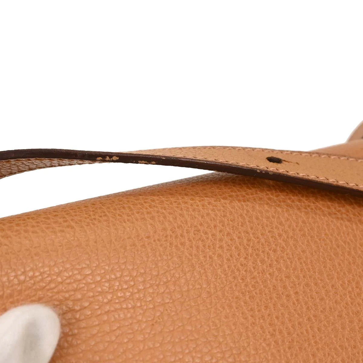 Hermes 2005 Beige Toile H Vache Liegee Sac Colorado PM Shoulder Bag - Image 4