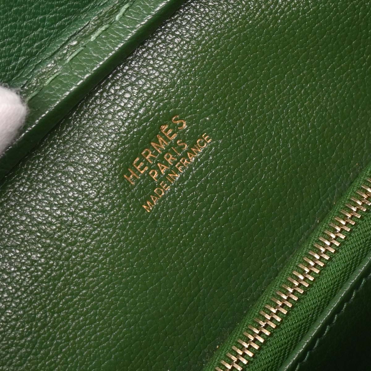 Hermes Green Blue Indigo Courchevel Lorraine Handbag - Image 7