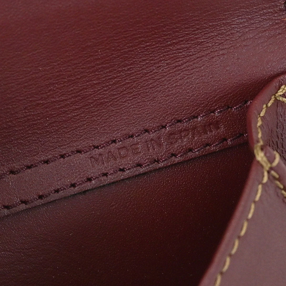 Cartier Bordeaux Leather must de Cartier Shoulder Bag - Image 10