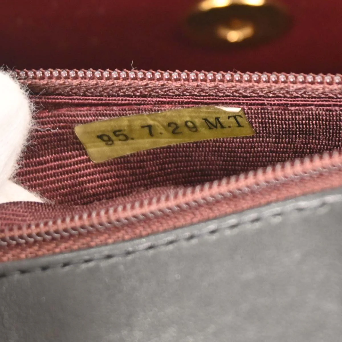 Chanel 1994-1996 Black Lambskin Mademoiselle Straight Flap Shoulder Bag - Image 8