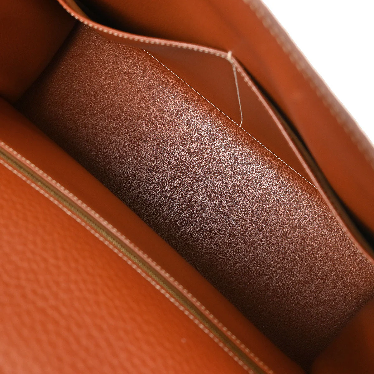 Hermes Brique Togo Kelly 35 Sellier 2way Shoulder Handbag - Image 8