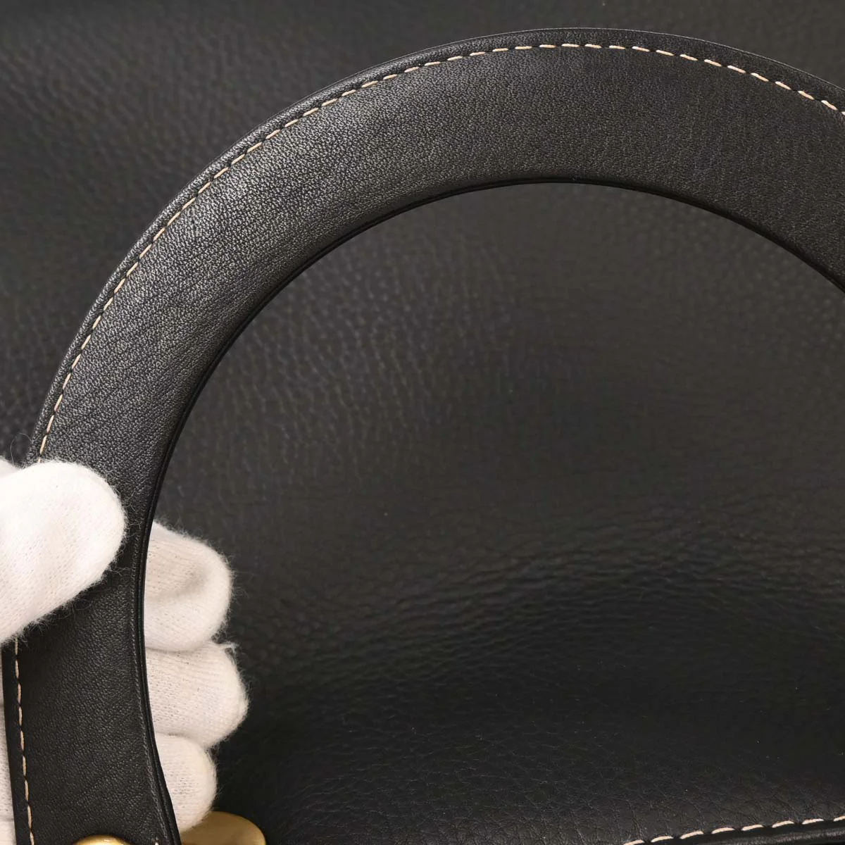 Christian Dior Black Calfskin Large Lady Dior 2way Shoulder Handbag - Image 6