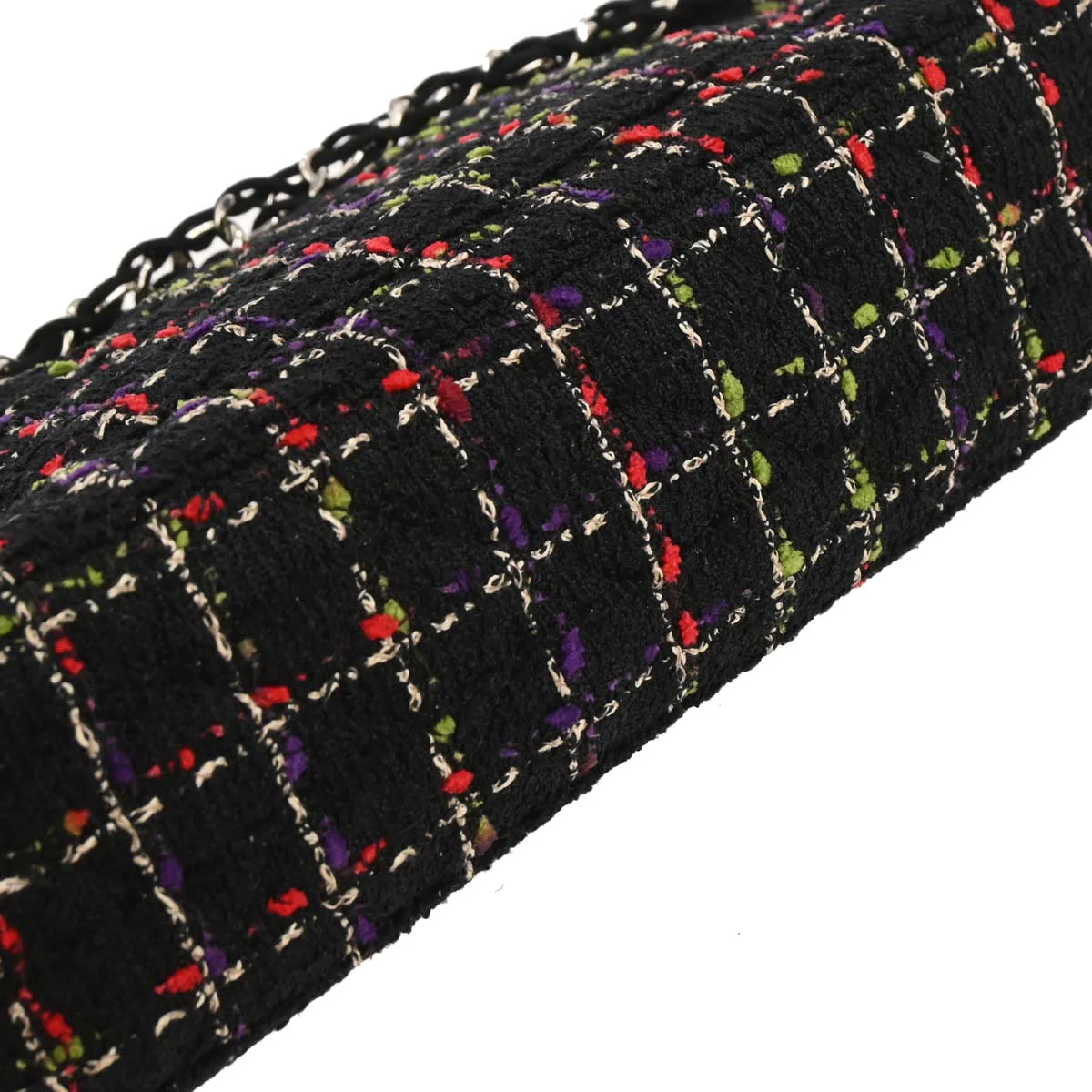 Chanel 2010-2011 Black Tweed Ladybug Shoulder Bag - Image 3