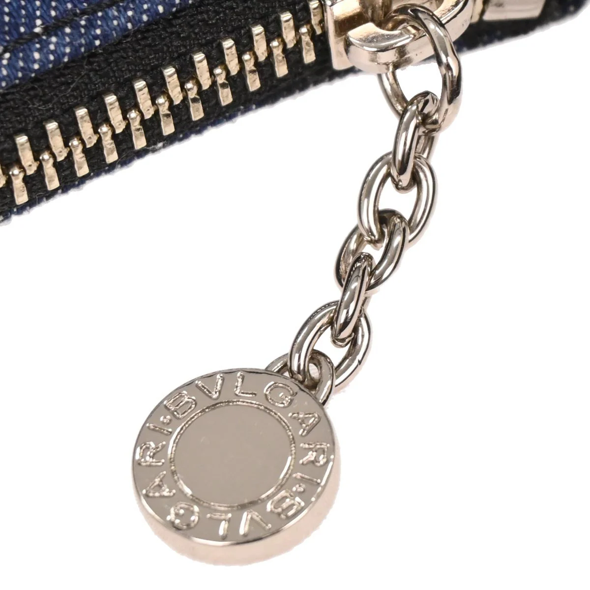 Bvlgari Blue Denim Logomania Handbag - Image 3