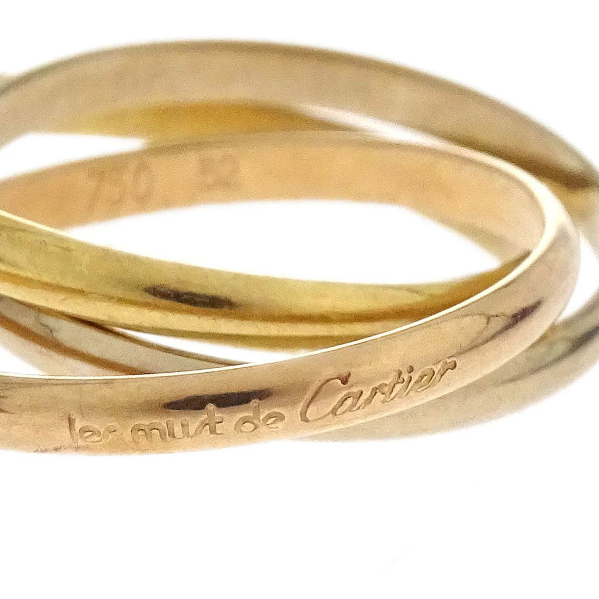 Cartier Must de Cartier Trinity XS Ring 750 O7581B #52 Jewelry - Image 4