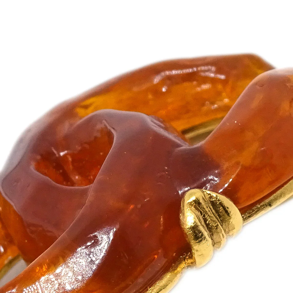Chanel CC Brooch Pin Brown 99P - Image 2