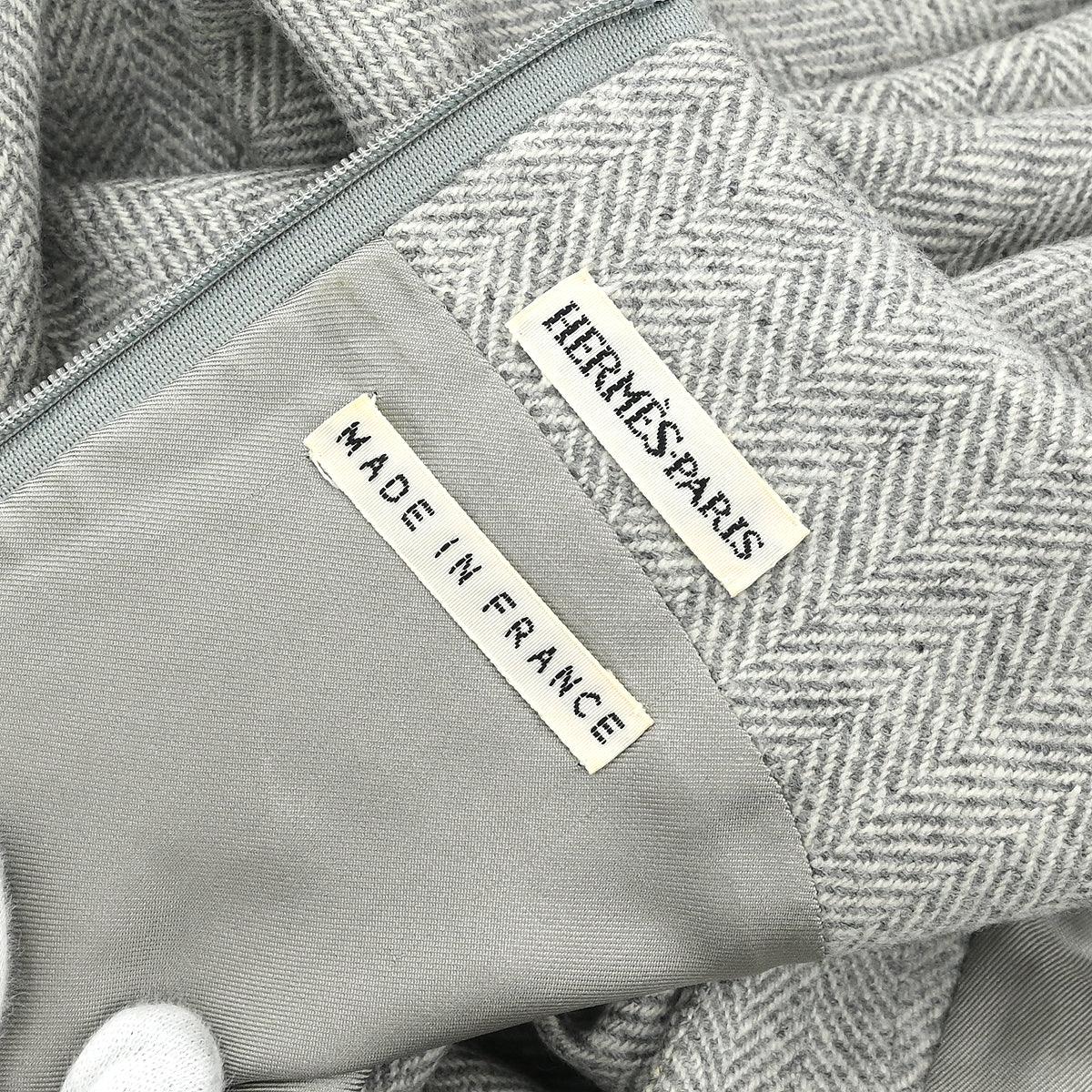 Hermes Sleeveless Dress Gray #40 - Image 8