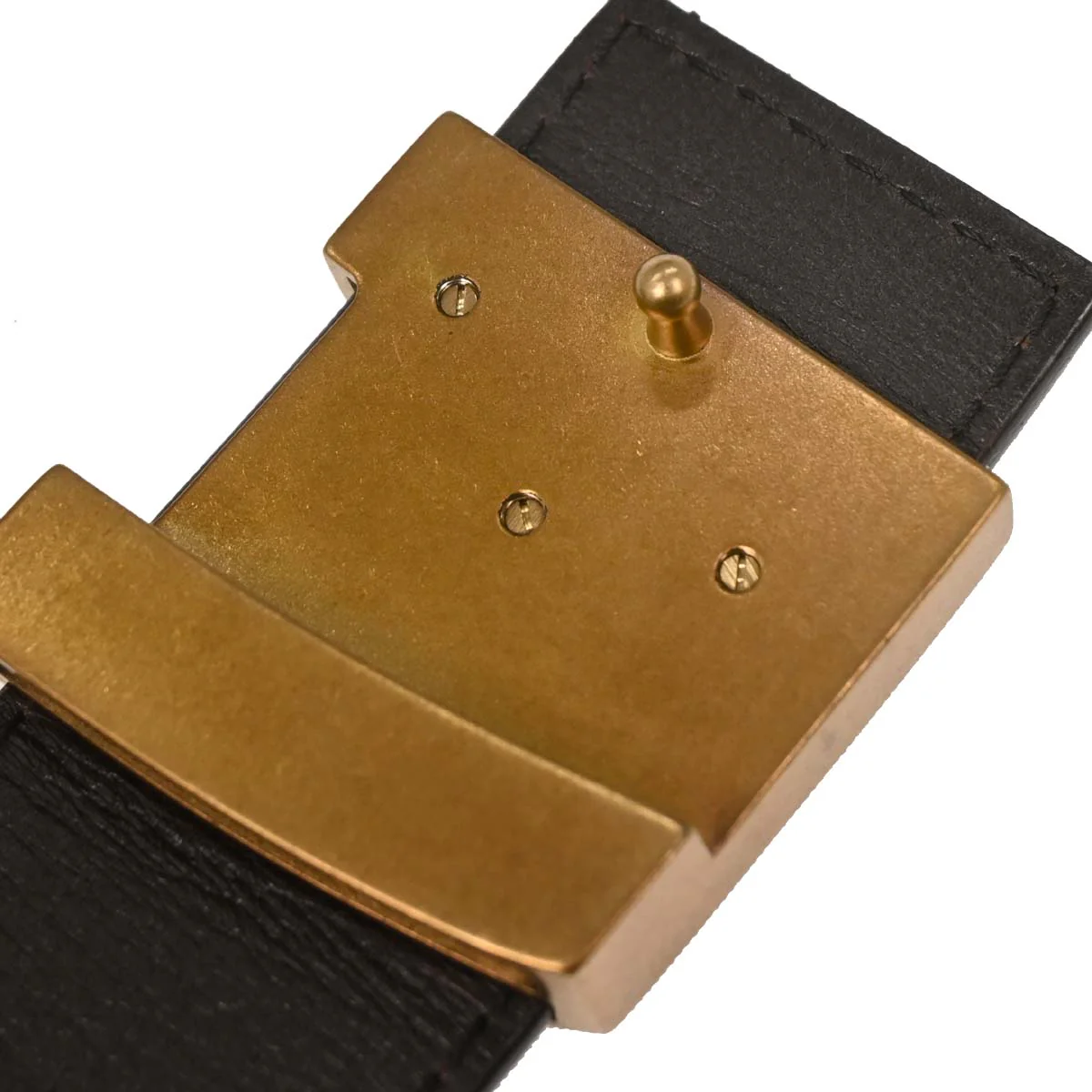 Louis Vuitton Brown Ceinture LV Initiales Utah Belt #100/40 M6902S - Image 4