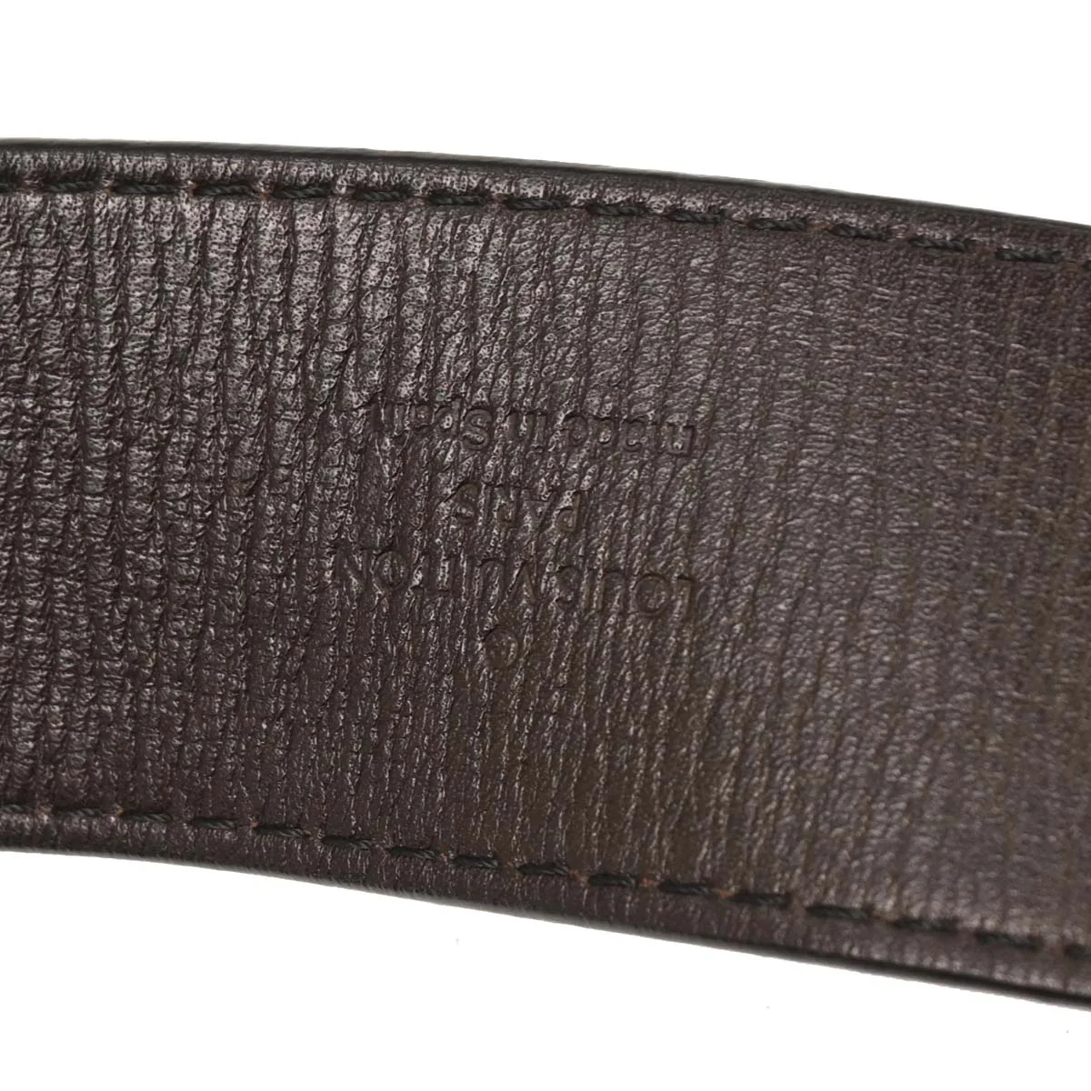 Louis Vuitton Brown Ceinture LV Initiales Utah Belt #100/40 M6902S - Image 7